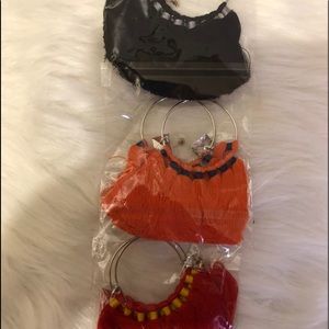 Boho Earrings Lot three pairs